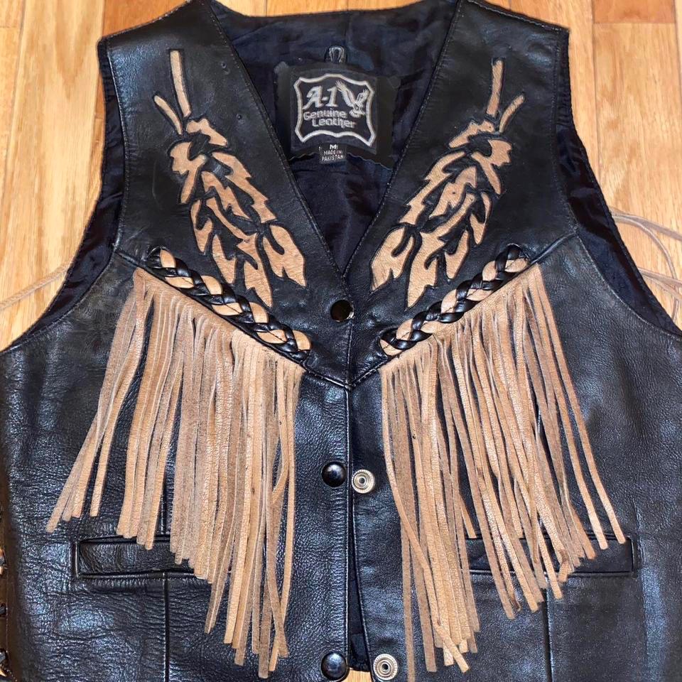 Vintage A 1 Leather Biker Vest